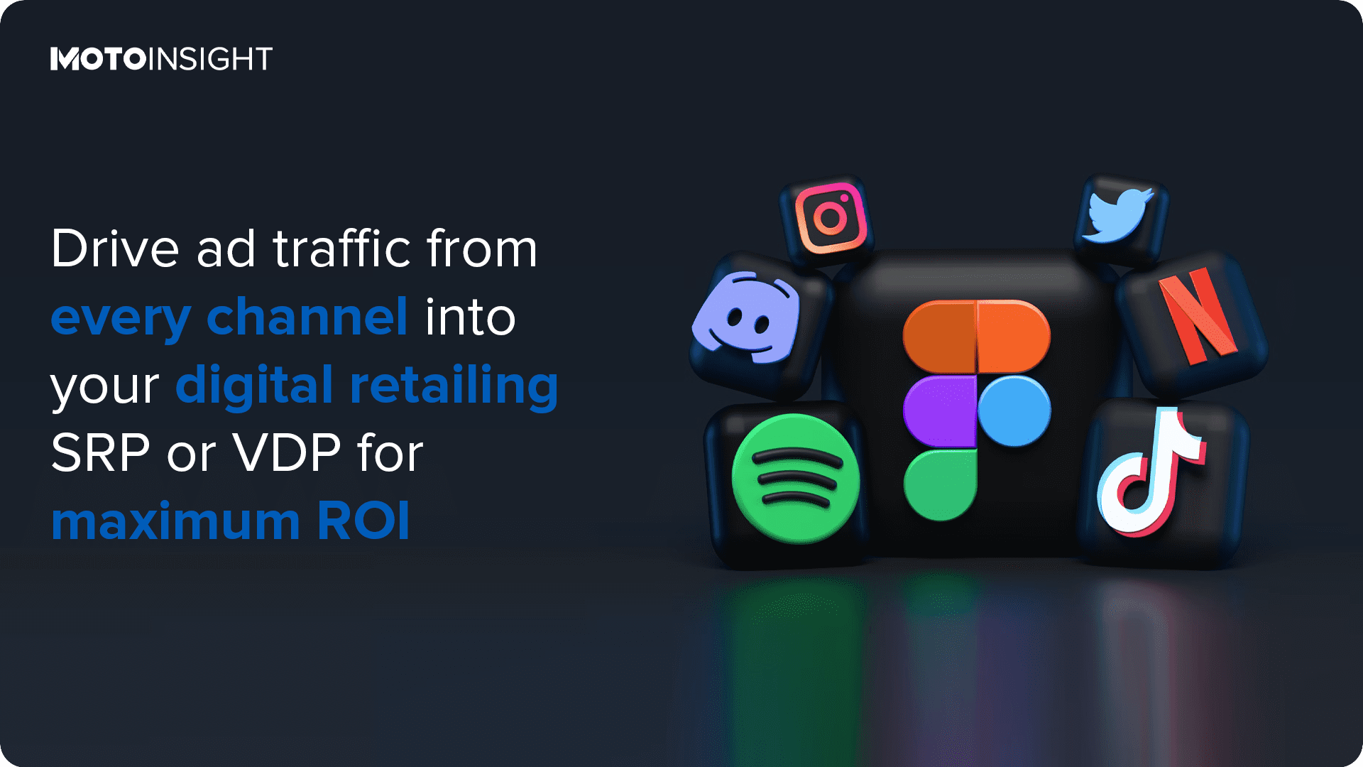 Drive ad traffic from every channel into your digital retailing SRP or VDP for maximum ROI